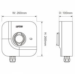 LINCHR H-series EV Charging Wallbox 7kW 32a SP T2 SOCKET